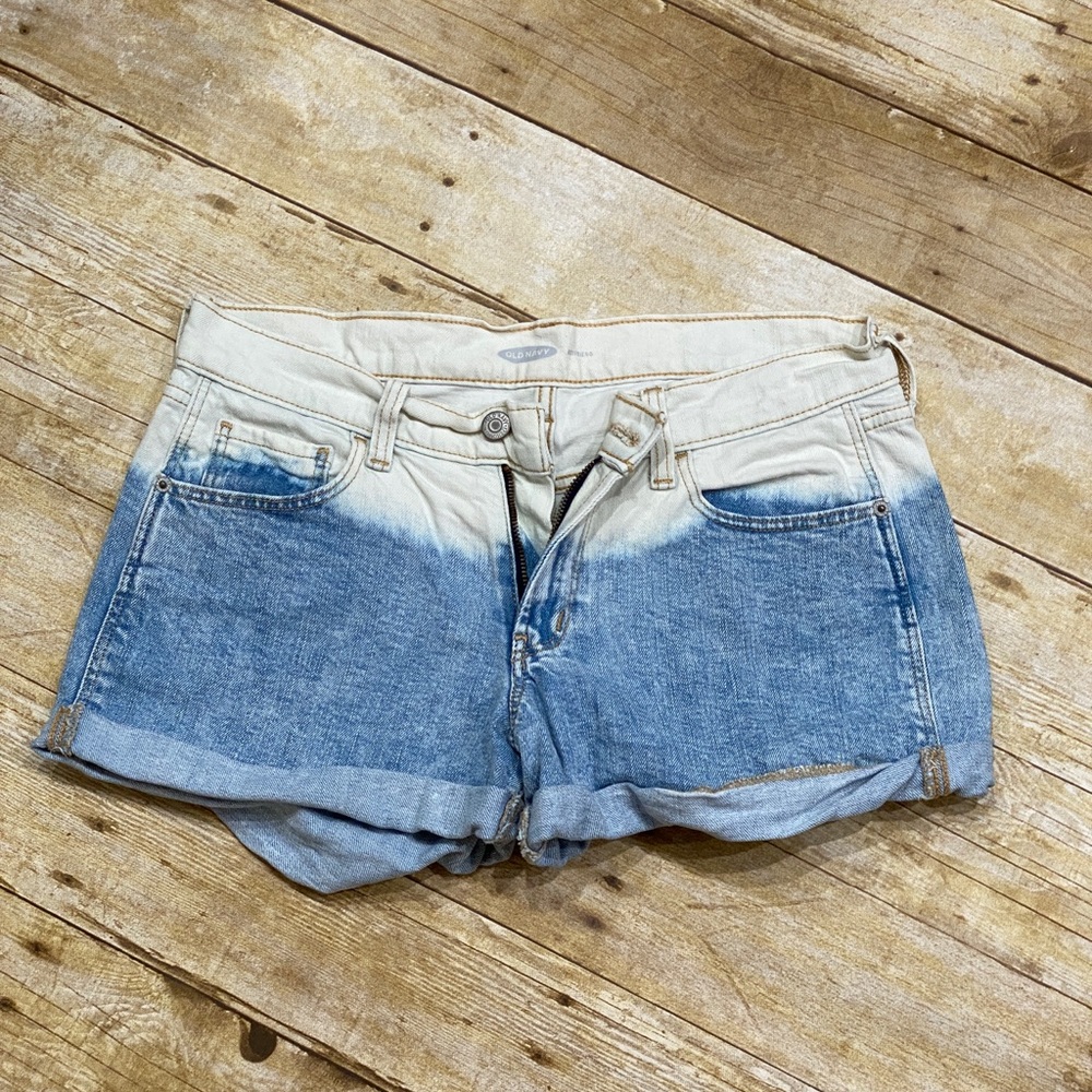 Old Navy Boyfriend Bleached Denim Shorts